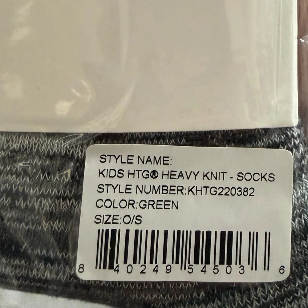 Honor The Gift Kids Heavy Knit Socks Green OS NWT‎ Streetwear